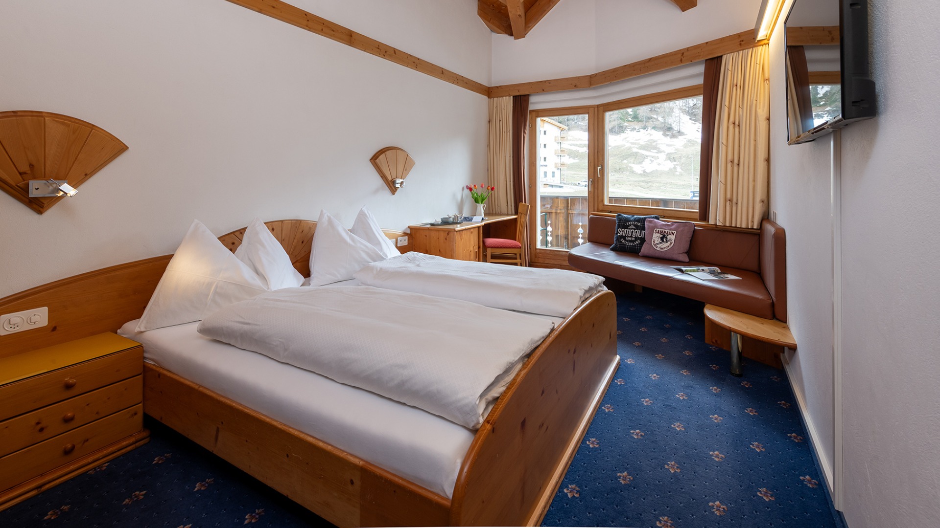 Zimmer - Alpin Sporthotel Bündnerhof Samnaun Dorf
